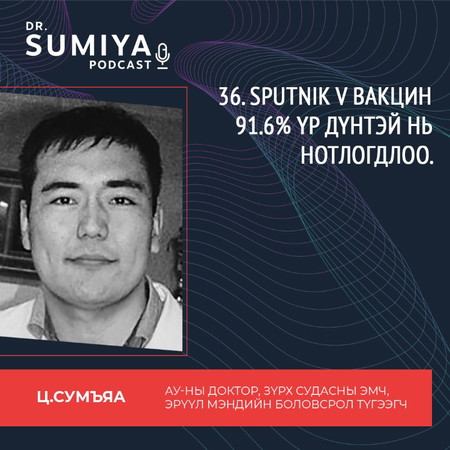 36. Sputnik V вакцин 91.6% үр дүнтэй болох нь нотлогдлоо.