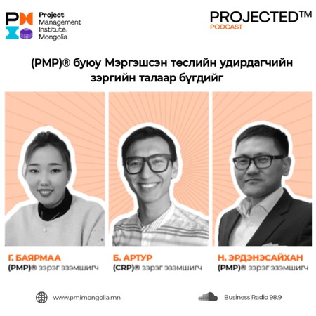 2-Р УЛИРАЛ: (PMP) ® БУЮУ МЭРГЭШСЭН ТӨСЛИЙН УДИРДАГЧИЙН ЗЭРГИЙН ТАЛААР БҮГДИЙГ